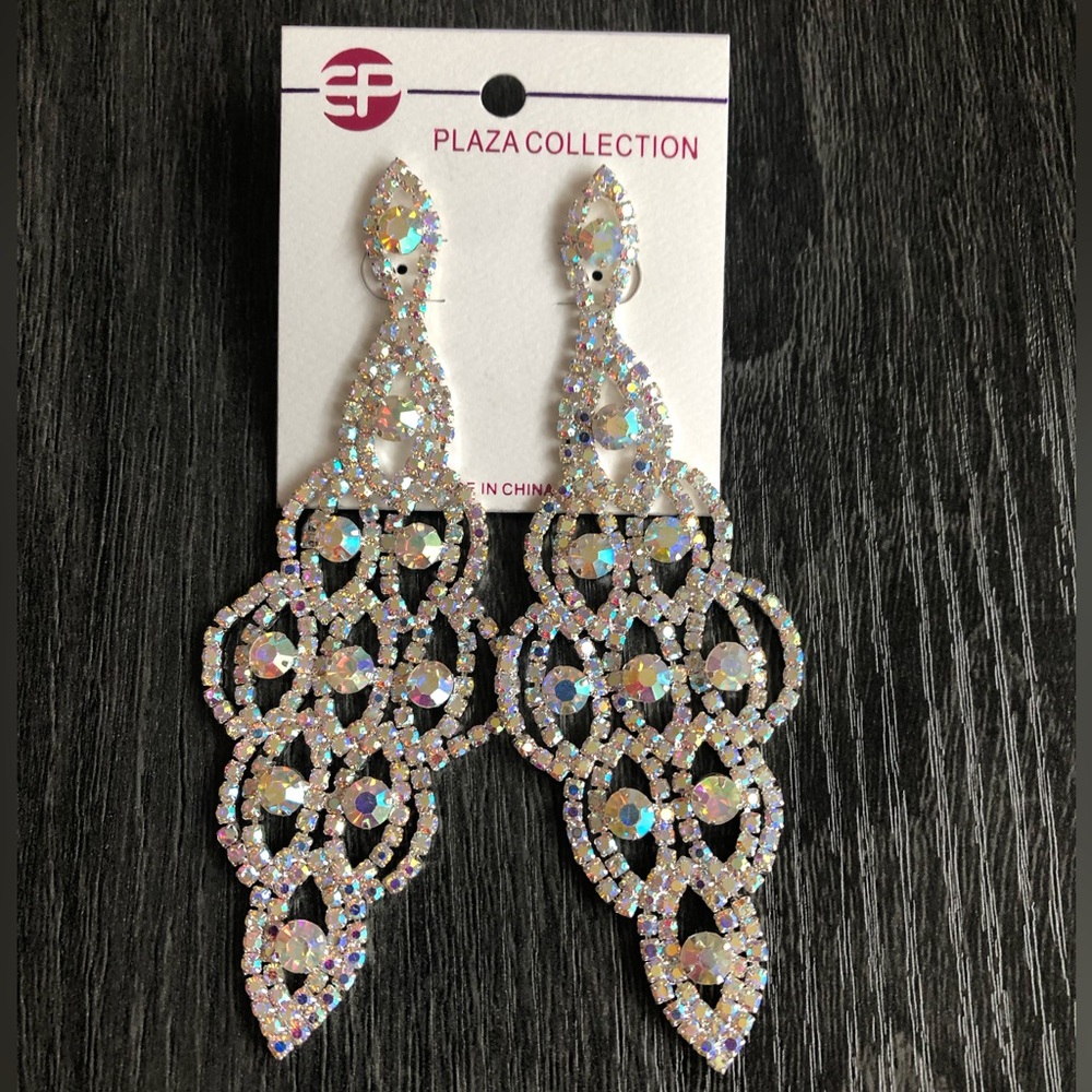 Iridescent Chandelier Earrings